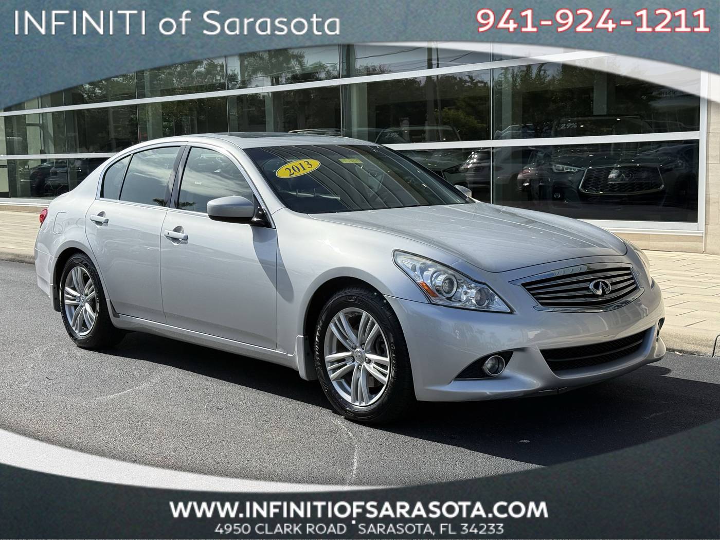 2013 INFINITI G G37 — Sedan — 59,513 mi — Sarasota, FL