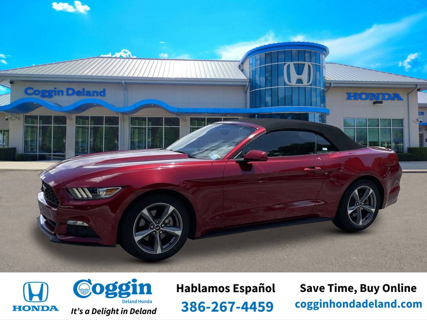 2015 Ford Mustang V6 — Convertible — 62,147 mi — Orange City, FL