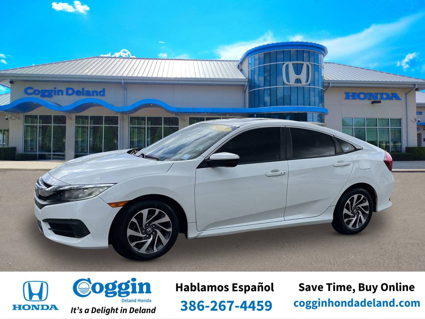 2017 Honda Civic EX — Sedan — 95,011 mi — Orange City, FL