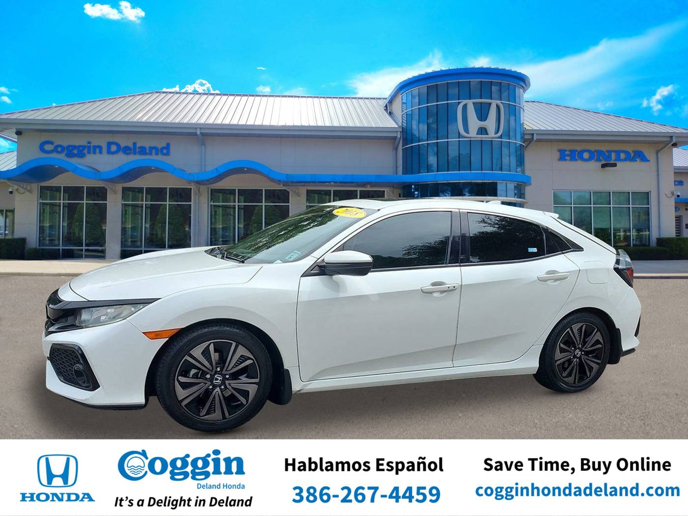 2018 Honda Civic EX — Hatchback — 81,108 mi — Orange City, FL