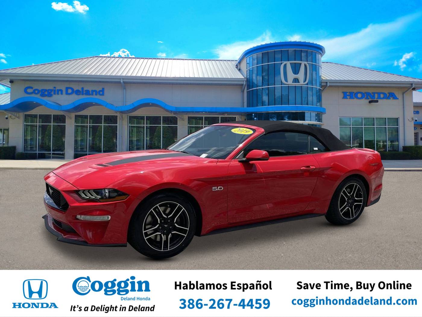 2019 Ford Mustang GT Premium — Convertible — 71,891 mi — Orange City, FL