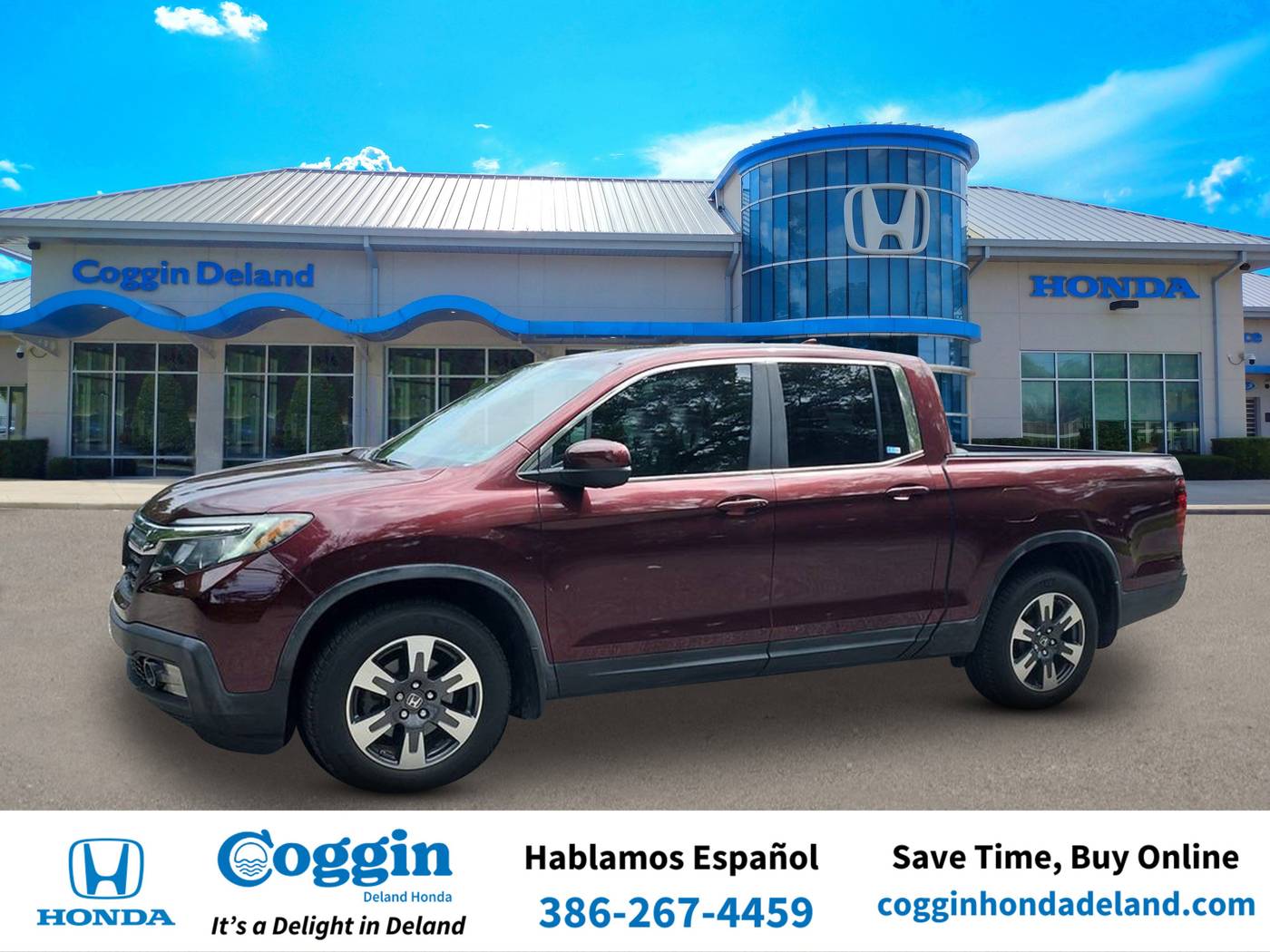 2017 Honda Ridgeline RTL-T — Pickup Truck — 99,768 mi — Orange City, FL