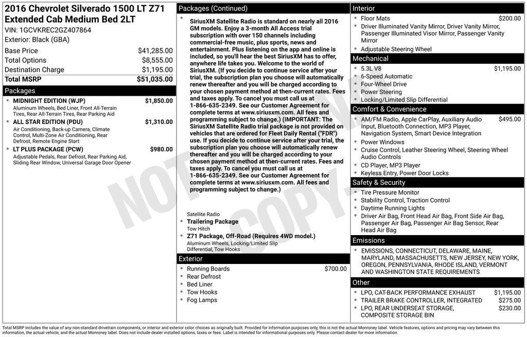 2016 Chevrolet Silverado 1500 LT — Pickup Truck — 69,321 mi — Framingham, MA