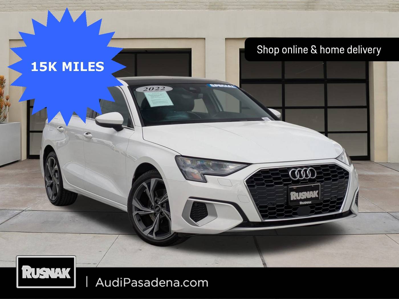 2022 Audi A3 Premium — Sedan — 15,813 mi — Pasadena, CA