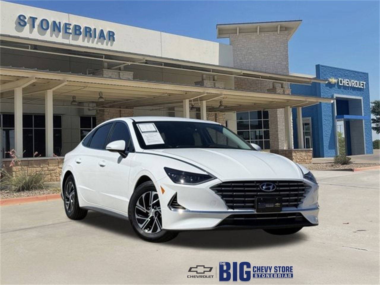 2023 Hyundai Sonata Hybrid Blue — Sedan — 26,947 mi — Frisco, TX