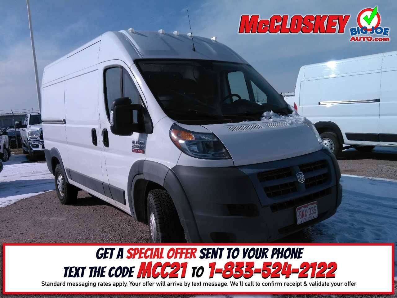 2017 Ram ProMaster Cargo Van 2500 — Cargo Van — 112,656 mi — Colorado Springs, CO