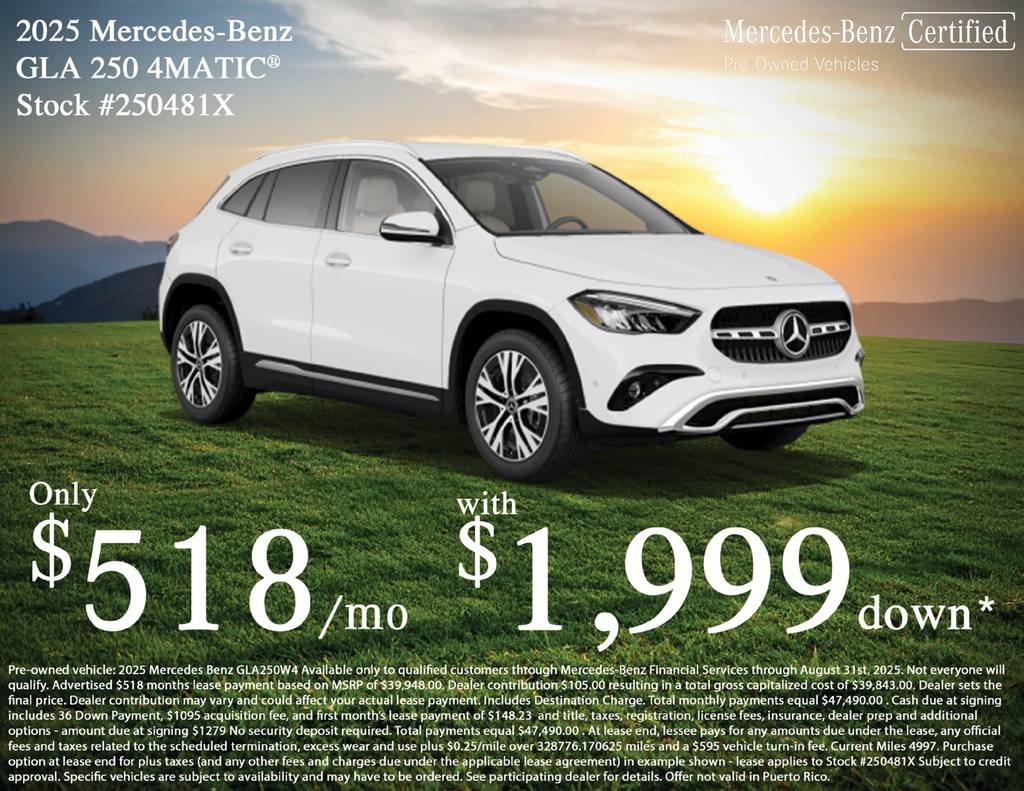 2025 Mercedes-Benz GLA GLA 250 — SUV — 4,997 mi — Littleton, CO