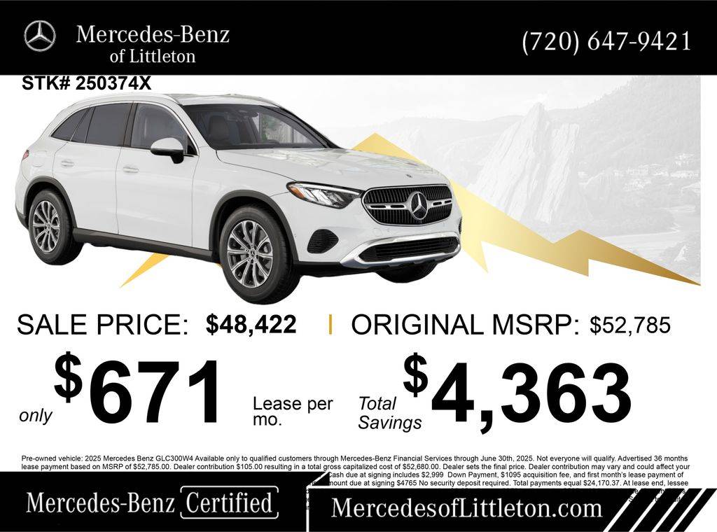 2025 Mercedes-Benz GLC GLC 300 — SUV — 4,084 mi — Littleton, CO