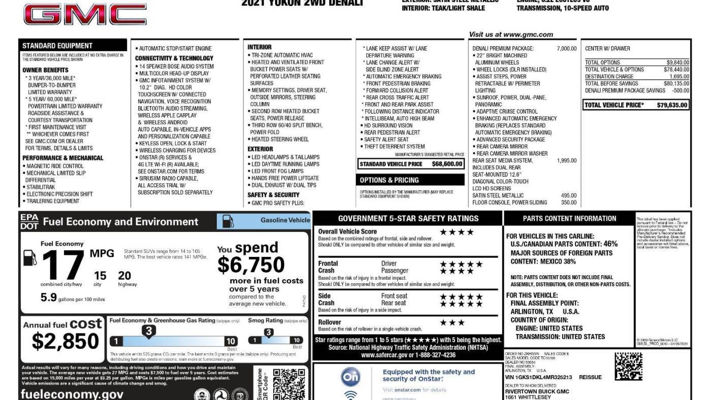 2021 GMC Yukon Denali — SUV — 29,011 mi — Columbus, GA