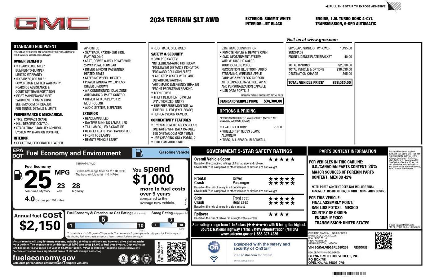 2024 GMC Terrain SLT — SUV — 17,263 mi — Columbus, GA