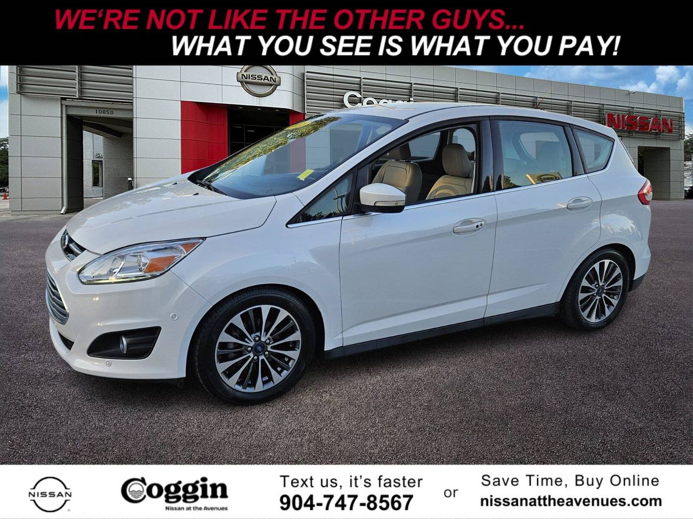 2018 Ford C-Max Hybrid Titanium — Hatchback — 70,739 mi — Jacksonville, FL