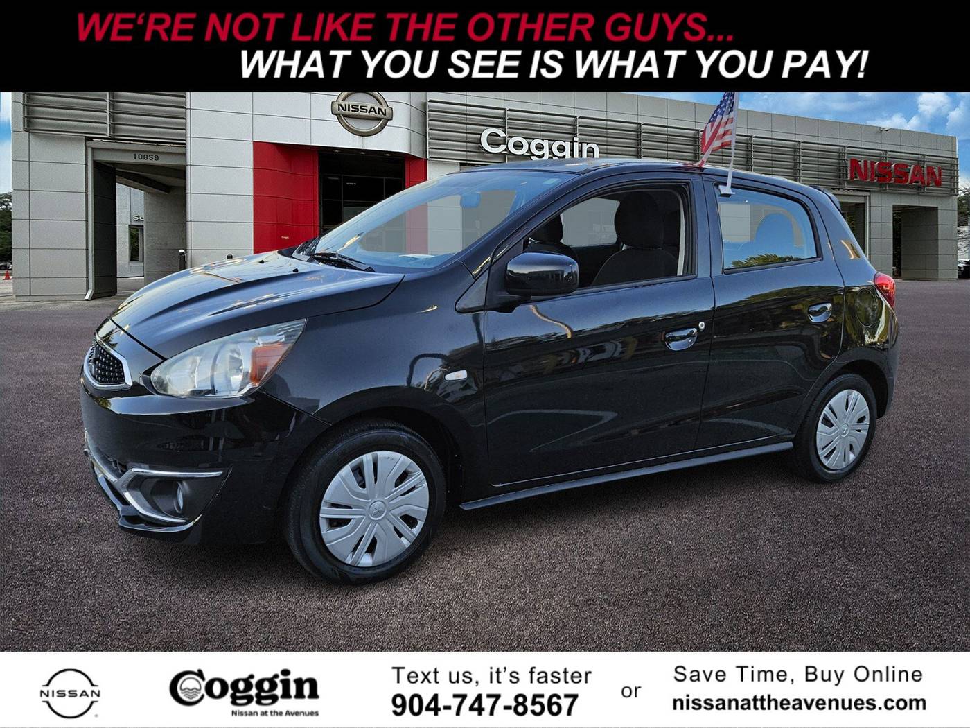 2020 Mitsubishi Mirage ES — Hatchback — 26,506 mi — Jacksonville, FL
