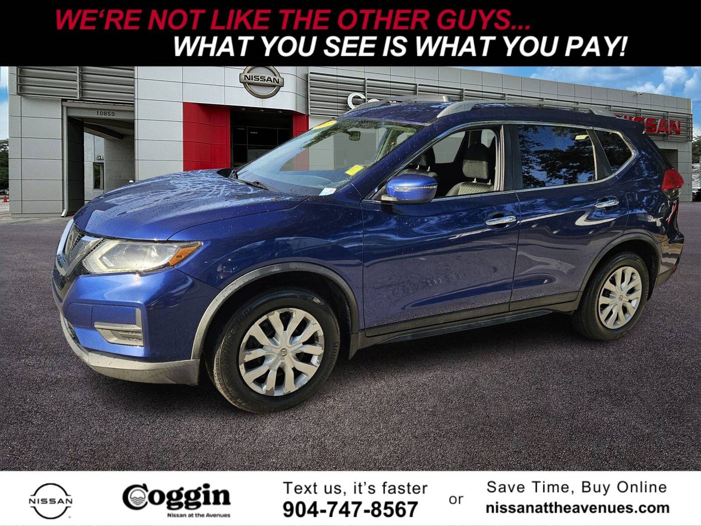 2017 Nissan Rogue S — SUV — 118,572 mi — Jacksonville, FL