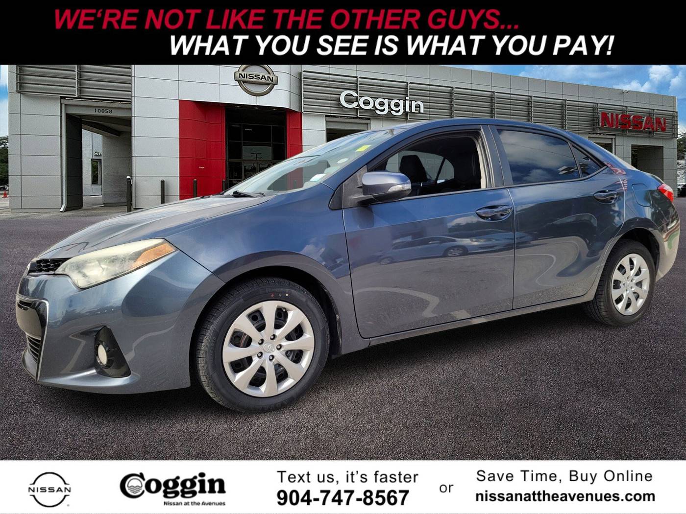2015 Toyota Corolla S — Sedan — 138,301 mi — Jacksonville, FL