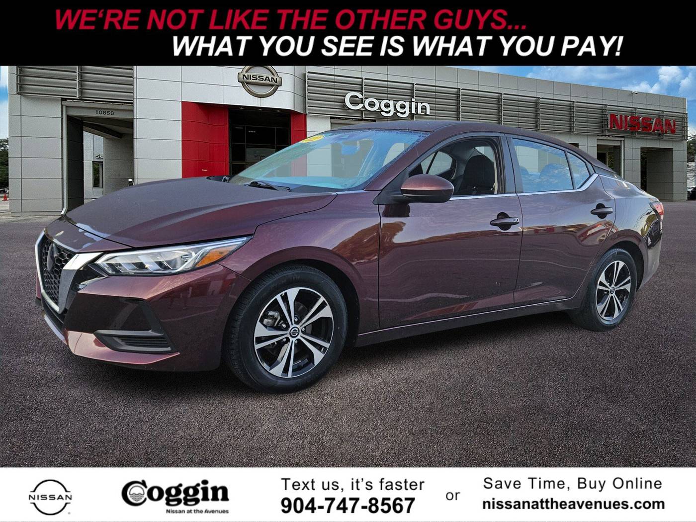 2022 Nissan Sentra SV — Sedan — 52,732 mi — Jacksonville, FL