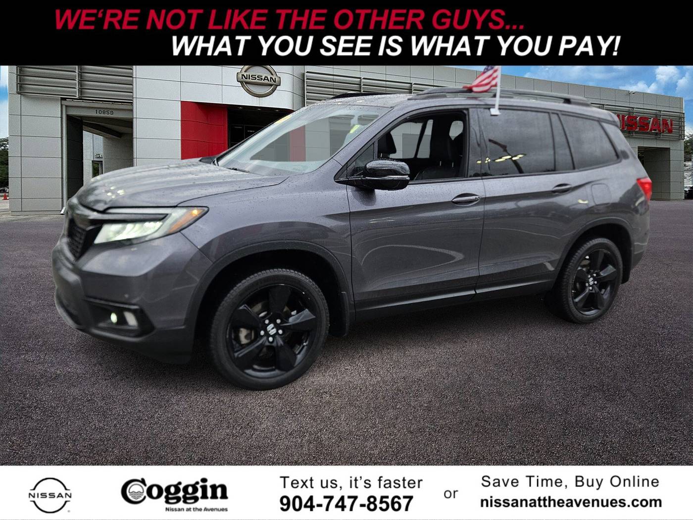 2019 Honda Passport Elite — SUV — 75,204 mi — Jacksonville, FL