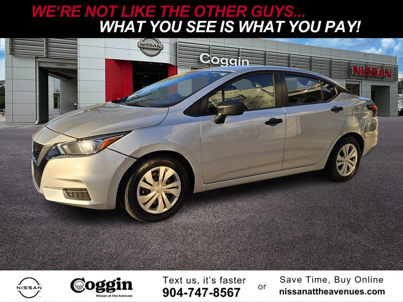 2020 Nissan Versa S — Sedan — 62,147 mi — Jacksonville, FL