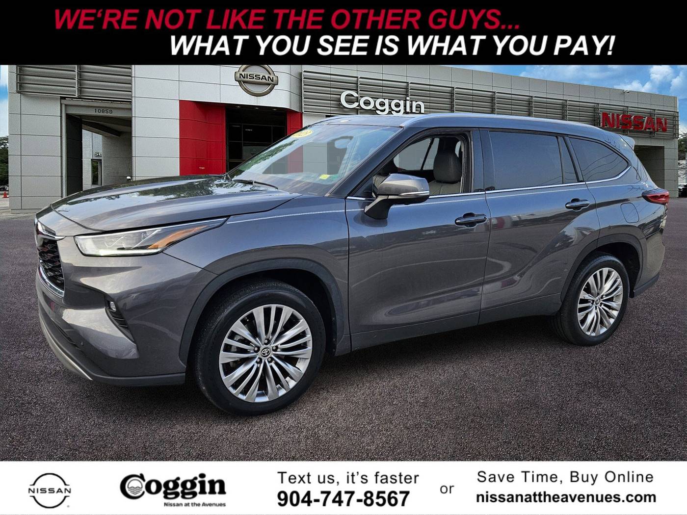 2023 Toyota Highlander Platinum — SUV — 32,888 mi — Jacksonville, FL