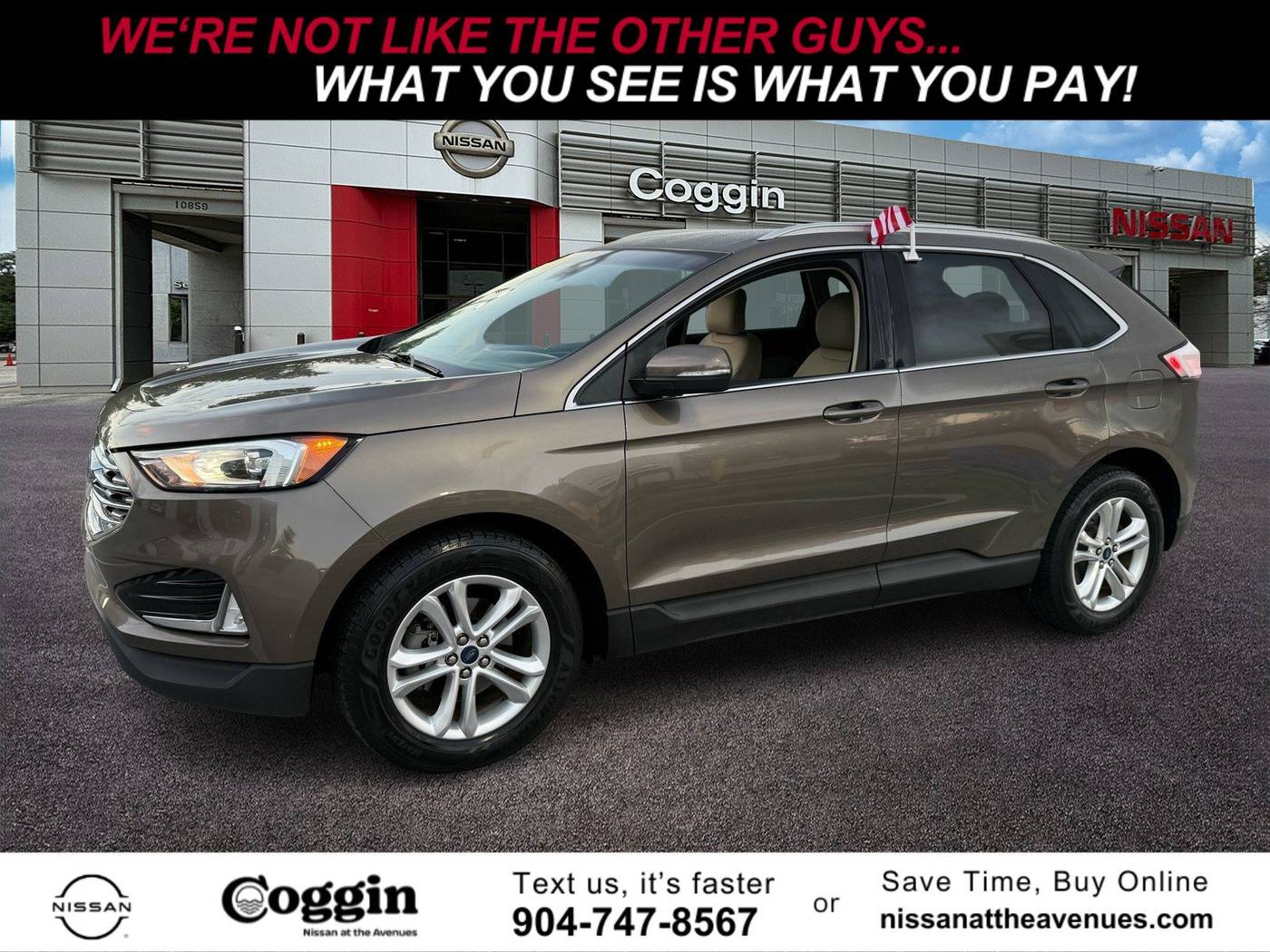 2019 Ford Edge SEL — SUV — 58,386 mi — Jacksonville, FL