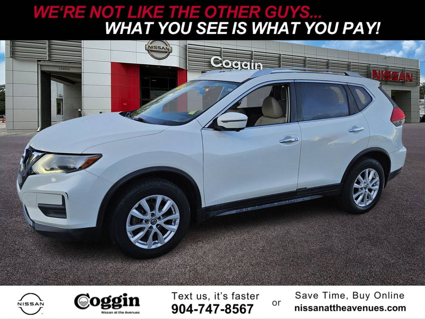 2017 Nissan Rogue SV — SUV — 77,248 mi — Jacksonville, FL