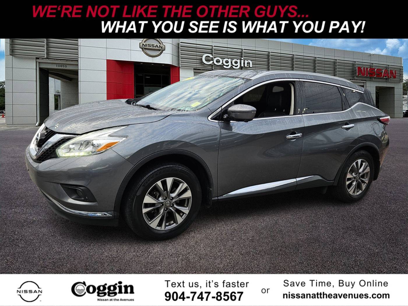 2017 Nissan Murano SL — SUV — 90,574 mi — Jacksonville, FL