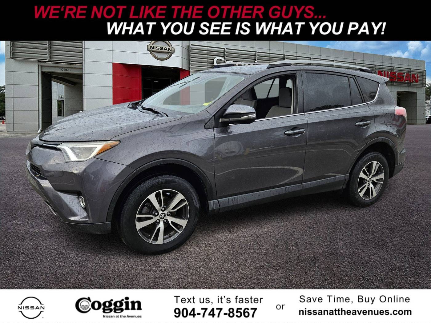 2017 Toyota RAV4 XLE — SUV — 74,625 mi — Jacksonville, FL