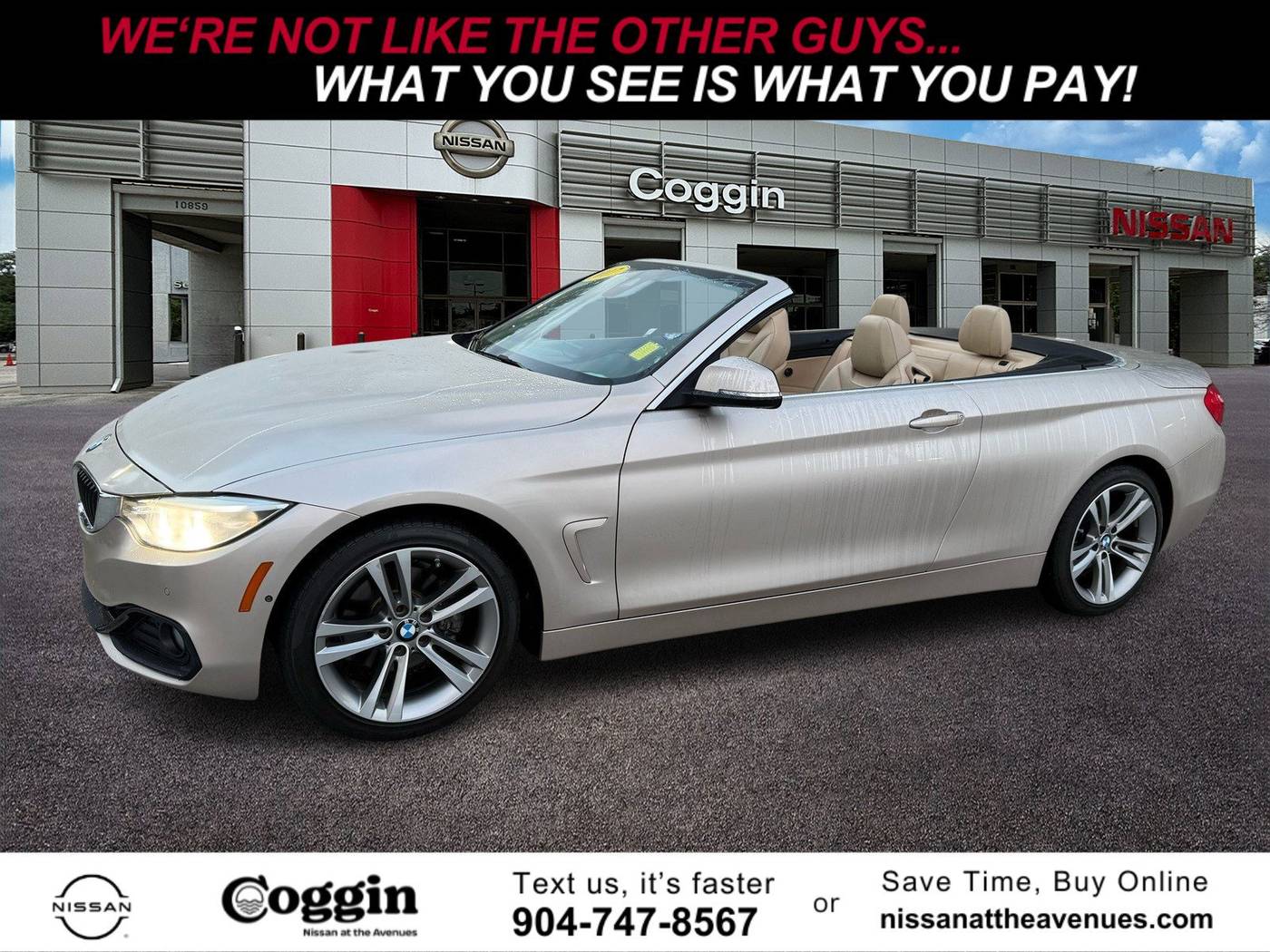 2017 BMW 4 Series 430i — Convertible — 70,435 mi — Jacksonville, FL