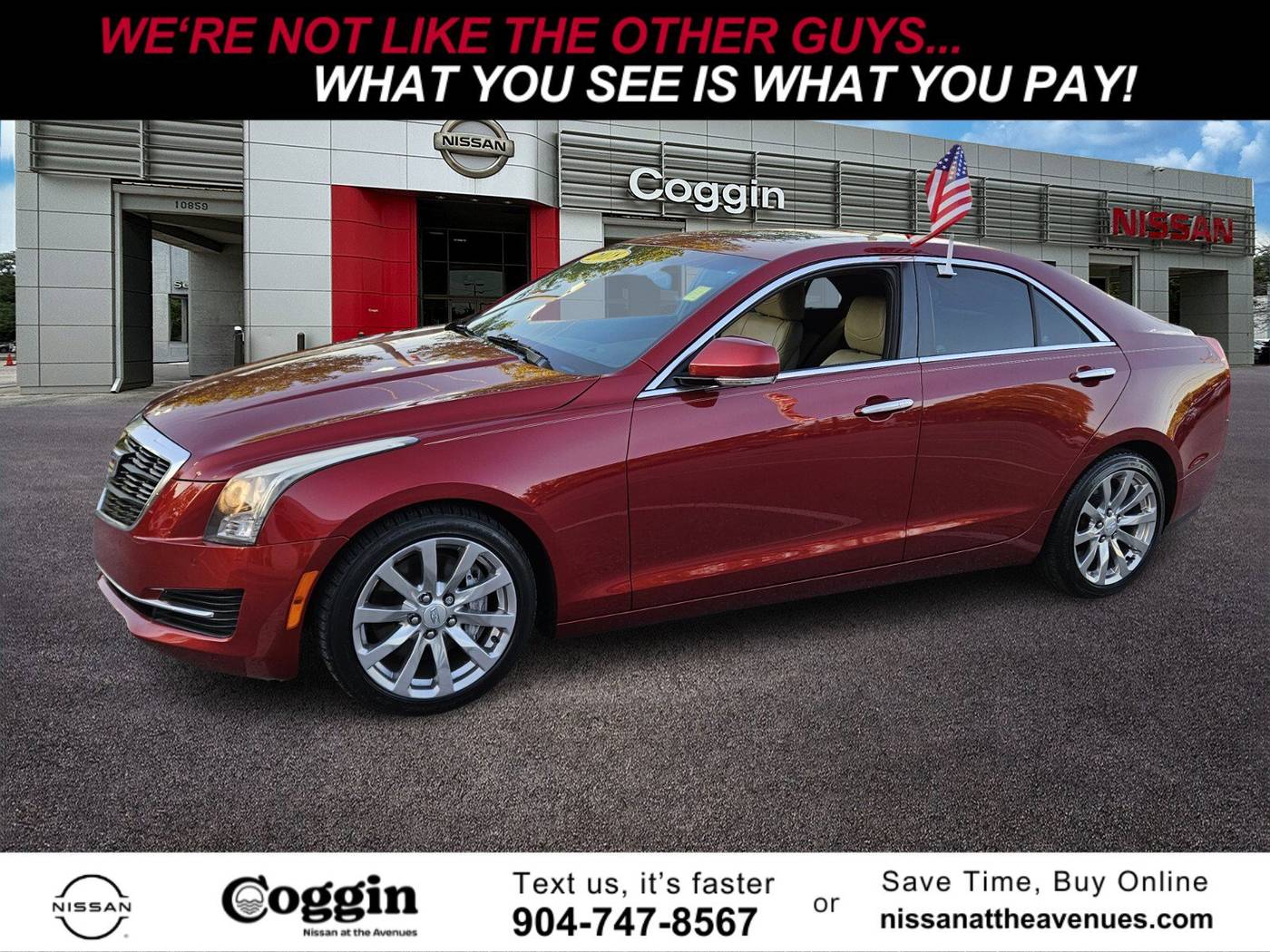 2018 Cadillac ATS Luxury — Sedan — 69,531 mi — Jacksonville, FL