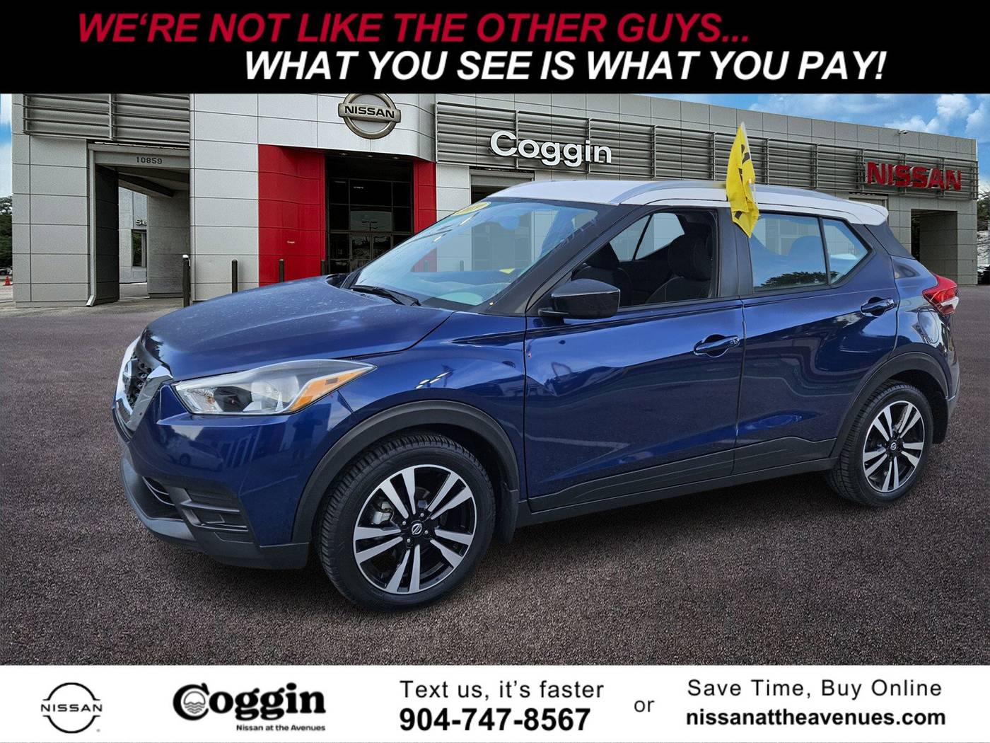 2019 Nissan Kicks SV — SUV — 94,365 mi — Jacksonville, FL
