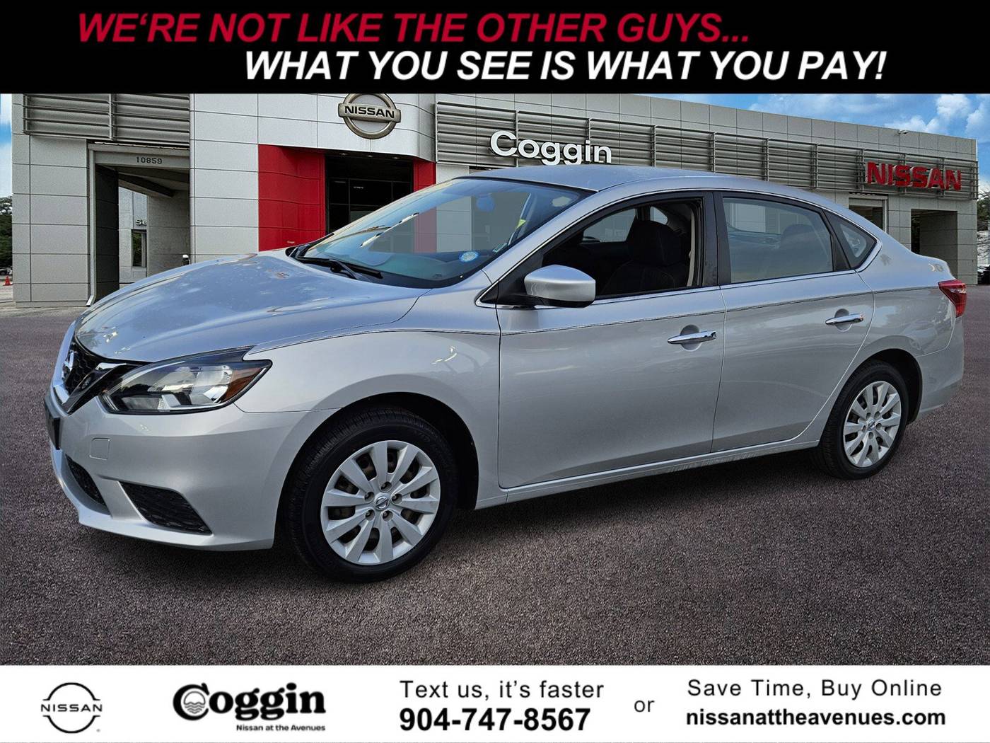 2017 Nissan Sentra SV — Sedan — 66,993 mi — Jacksonville, FL