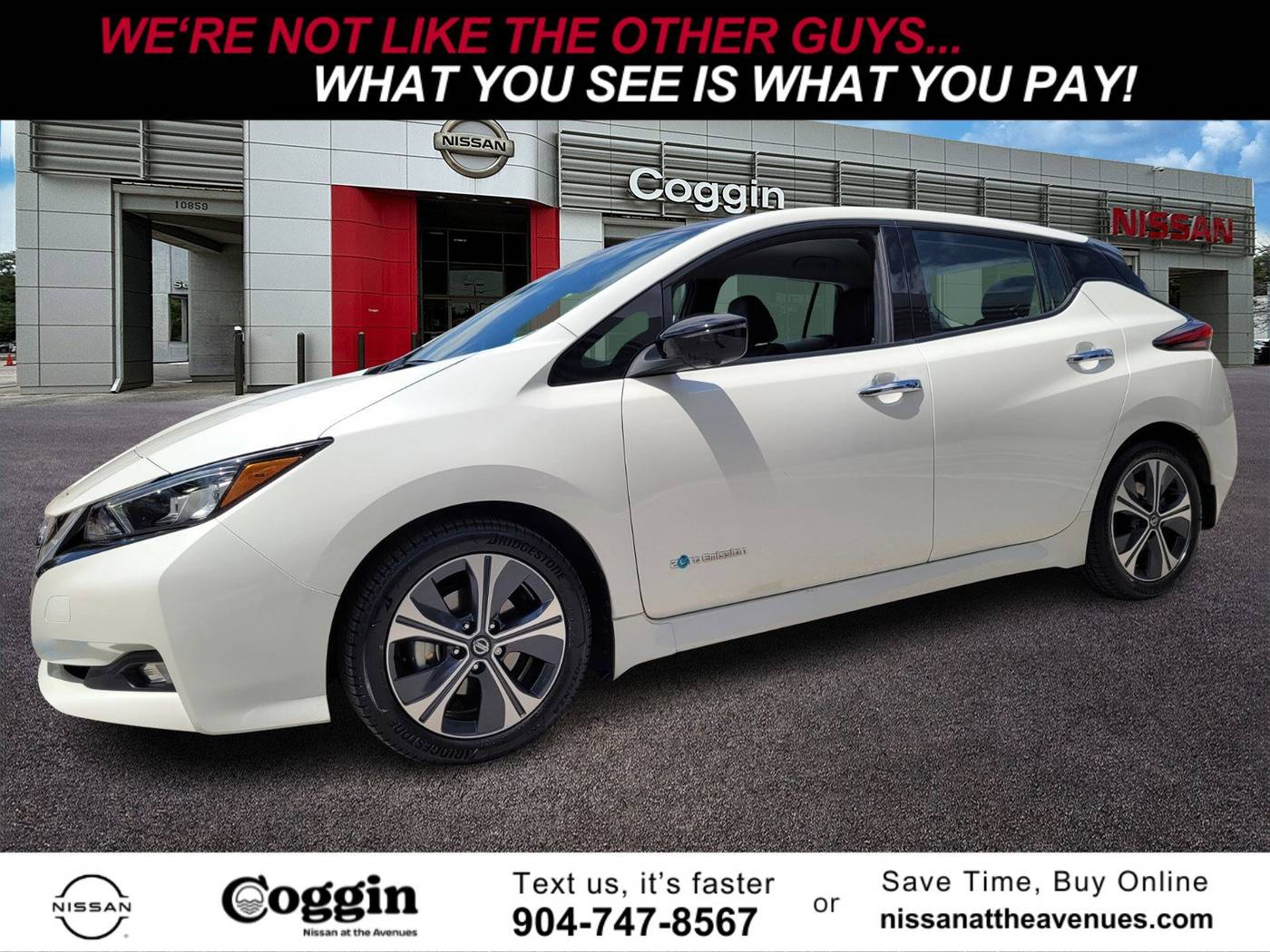 2018 Nissan LEAF SL — Hatchback — 28,260 mi — Jacksonville, FL