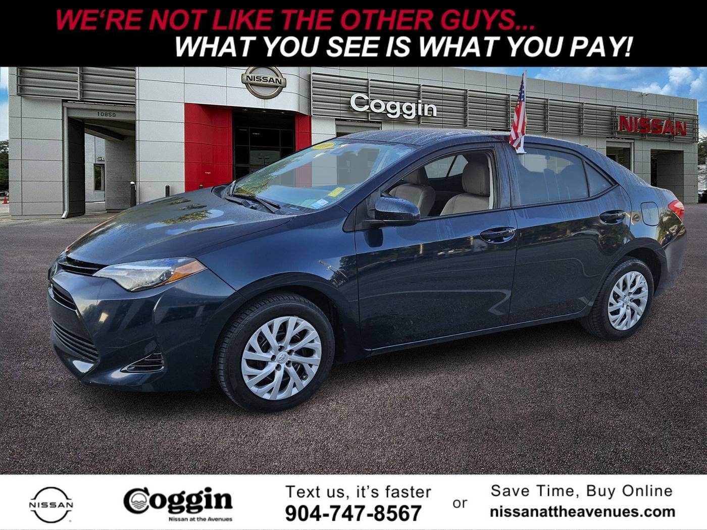 2018 Toyota Corolla LE — Sedan — 98,178 mi — Jacksonville, FL