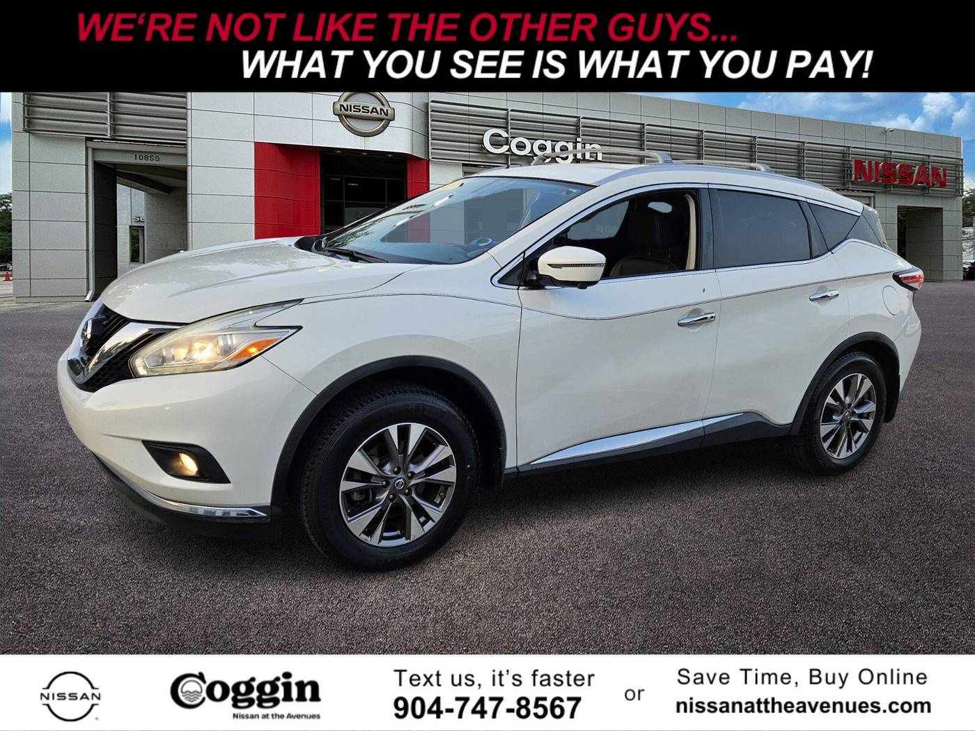 2017 Nissan Murano SL — SUV — 100,348 mi — Jacksonville, FL