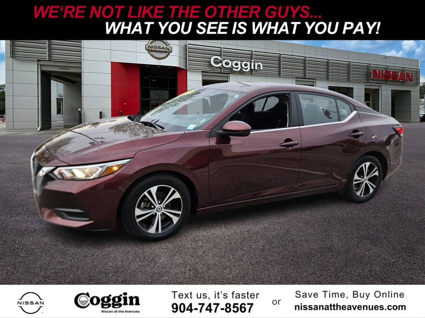 2021 Nissan Sentra SV — Sedan — 61,846 mi — Jacksonville, FL