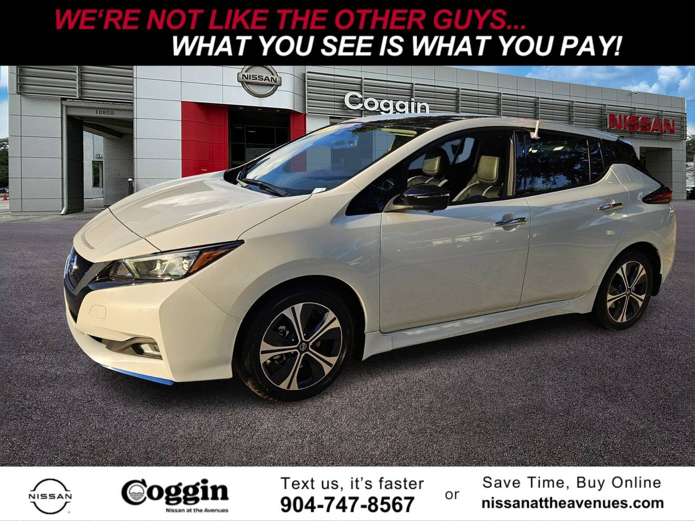 2022 Nissan LEAF SL PLUS — Hatchback — 27,151 mi — Jacksonville, FL