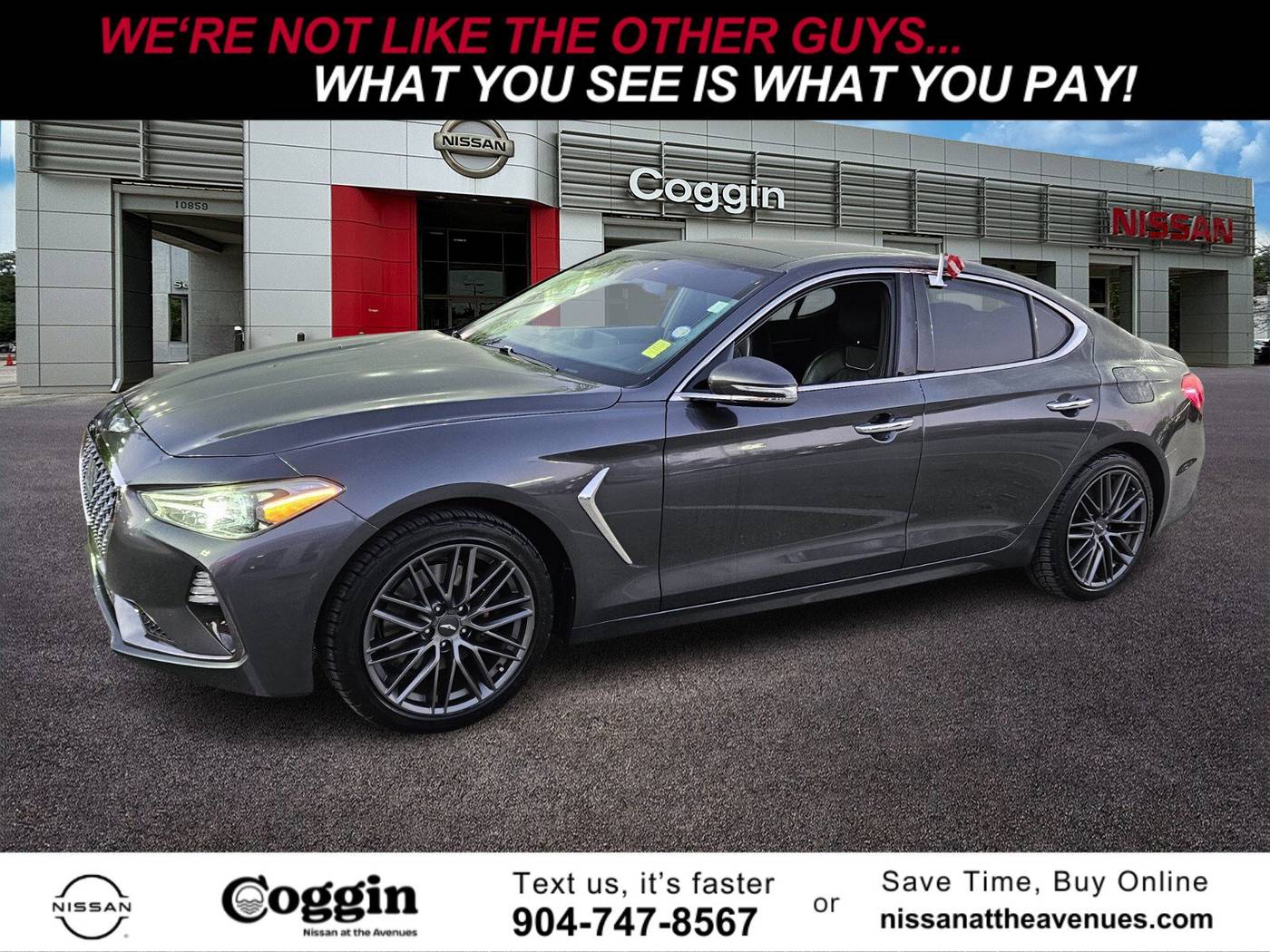 2019 Genesis G70 Advanced — Sedan — 46,628 mi — Jacksonville, FL