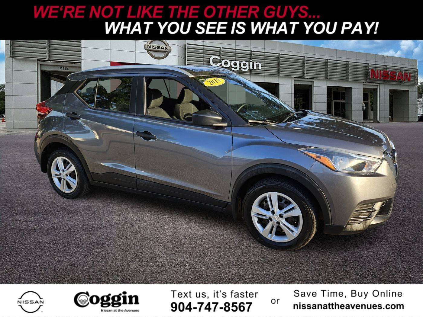 2019 Nissan Kicks S — SUV — 78,600 mi — Jacksonville, FL