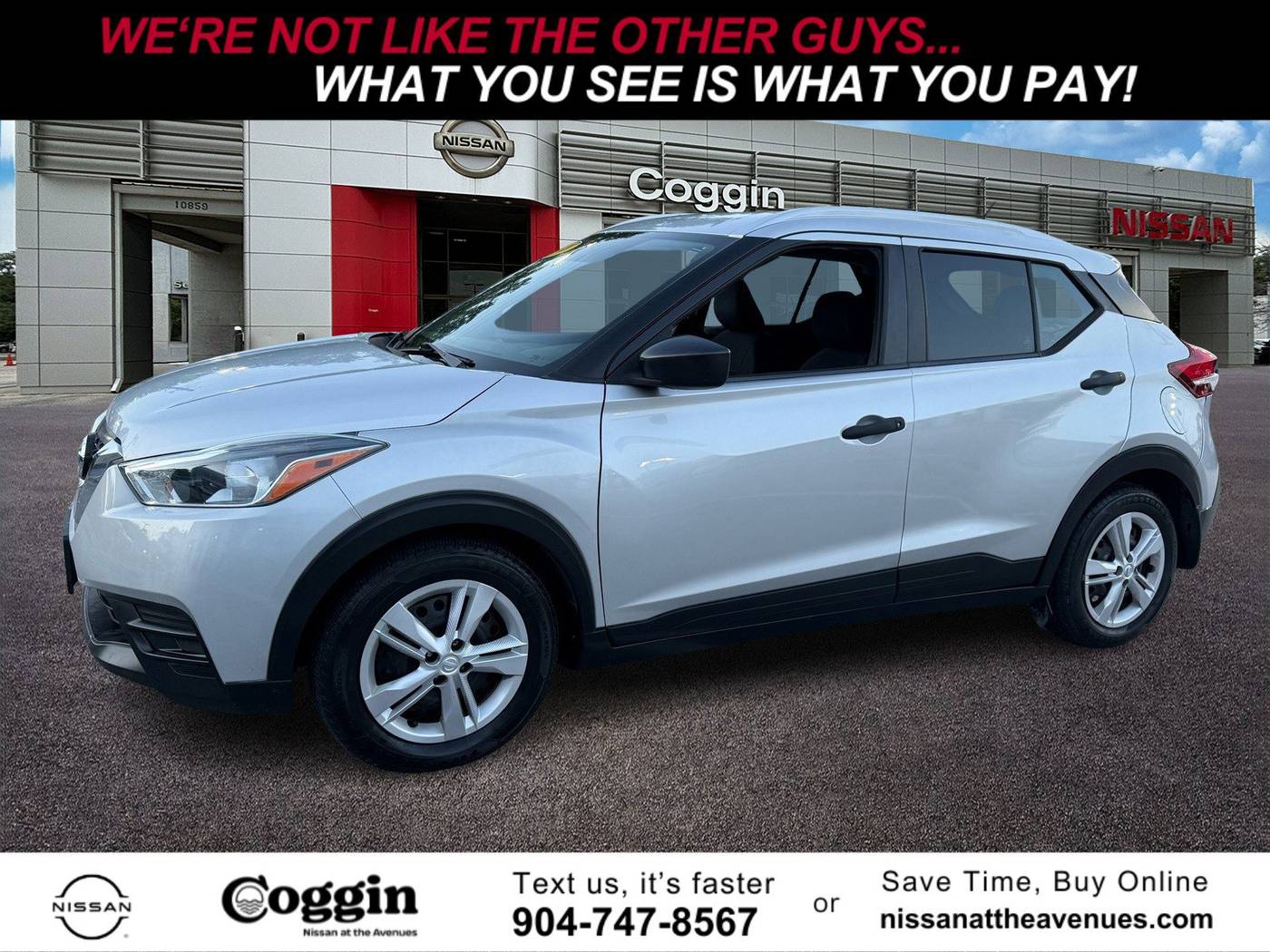 2018 Nissan Kicks S — SUV — 70,602 mi — Jacksonville, FL