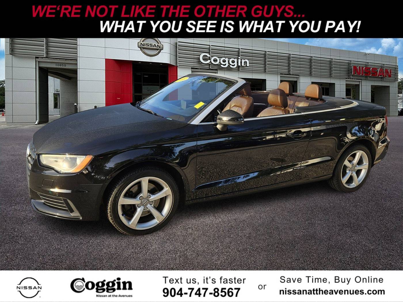 2016 Audi A3 Premium — Convertible — 70,869 mi — Jacksonville, FL