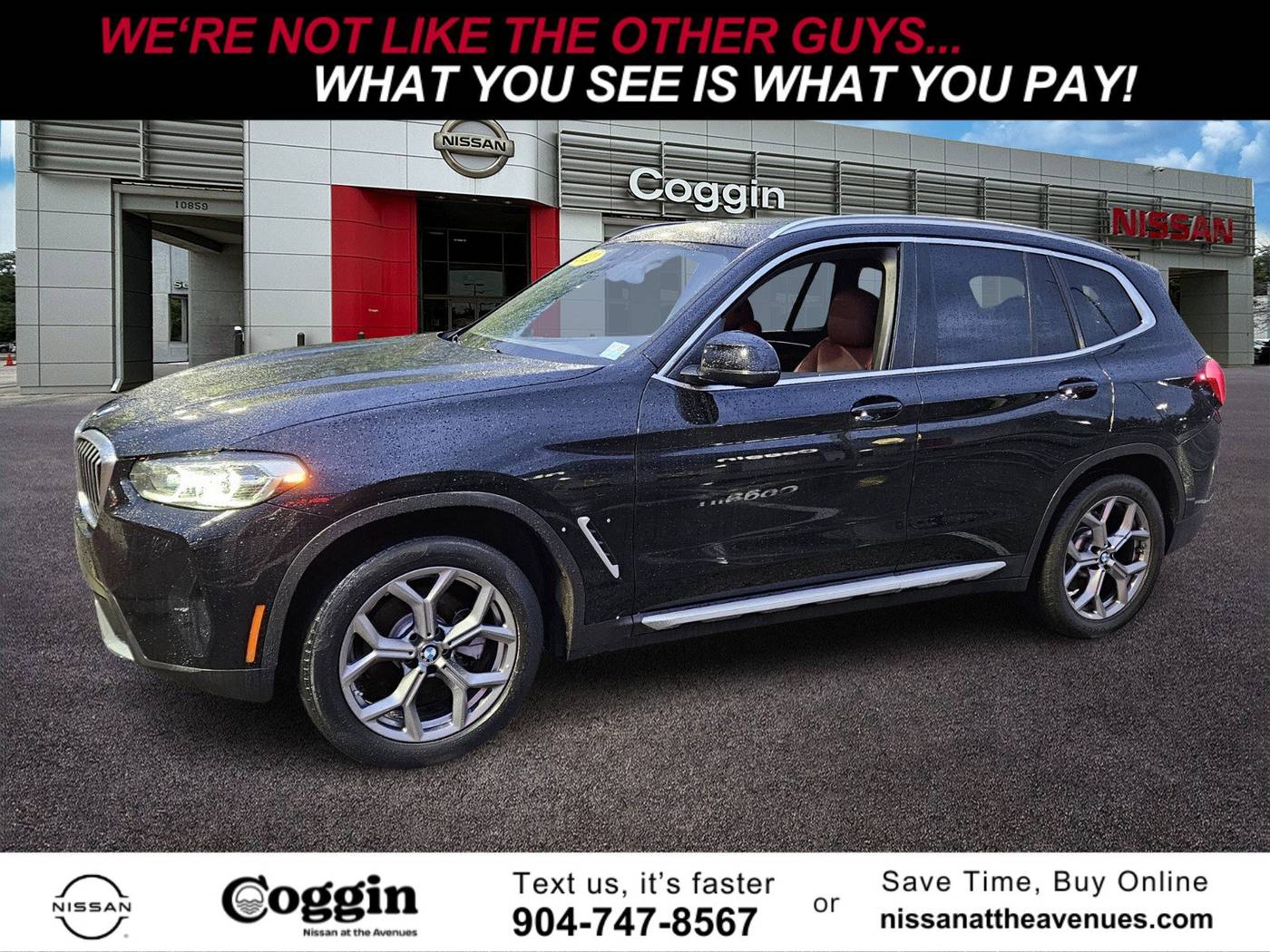 2022 BMW X3 30i — SUV — 52,428 mi — Jacksonville, FL