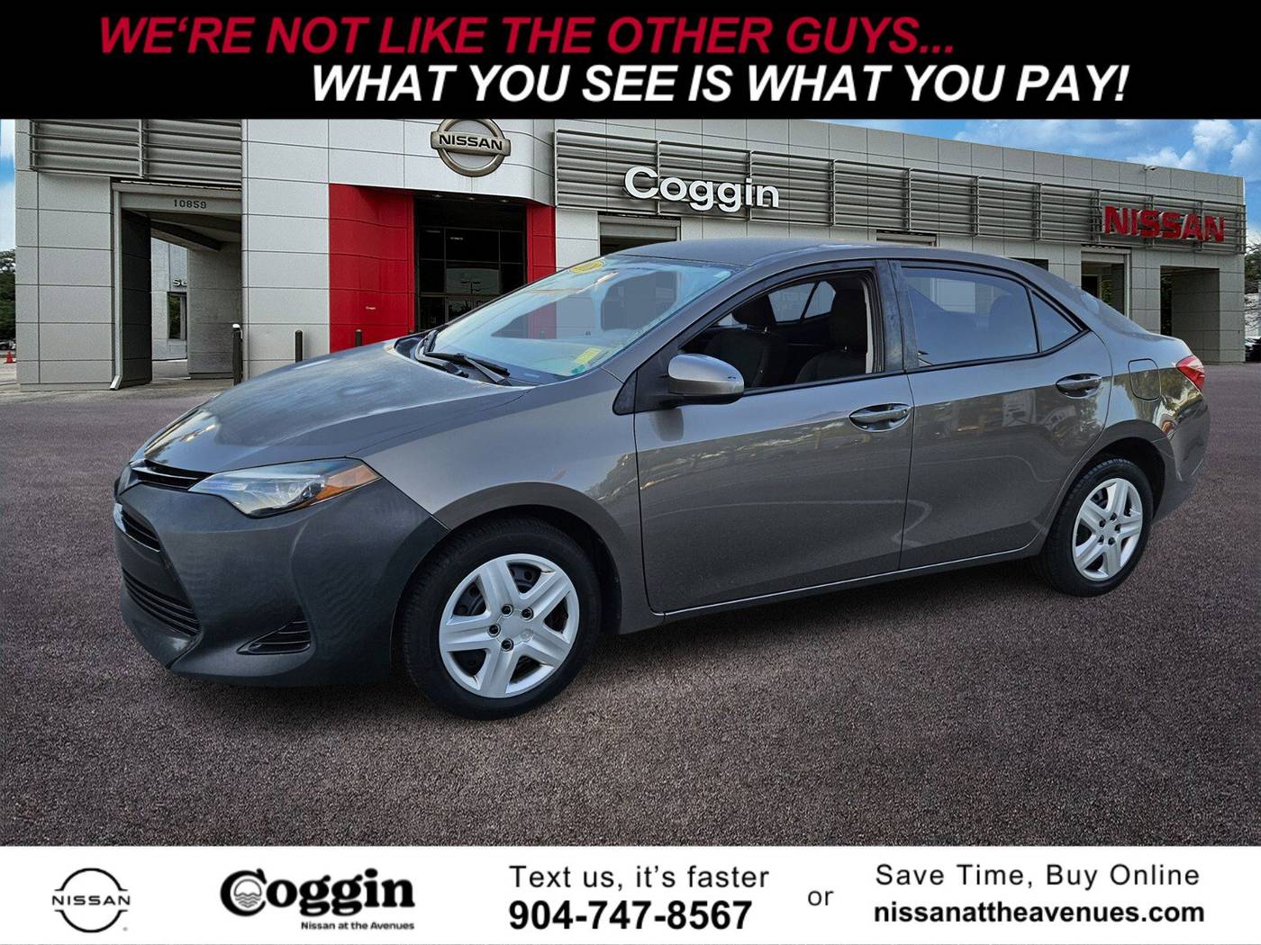 2018 Toyota Corolla LE — Sedan — 118,656 mi — Jacksonville, FL