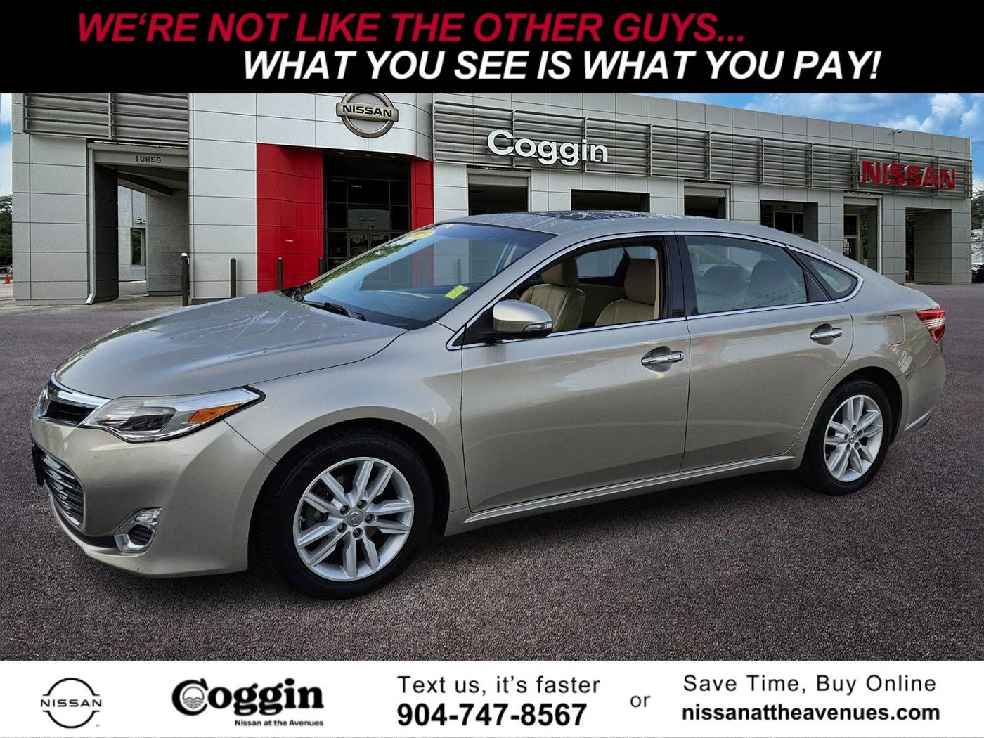 2015 Toyota Avalon XLE — Sedan — 80,779 mi — Jacksonville, FL