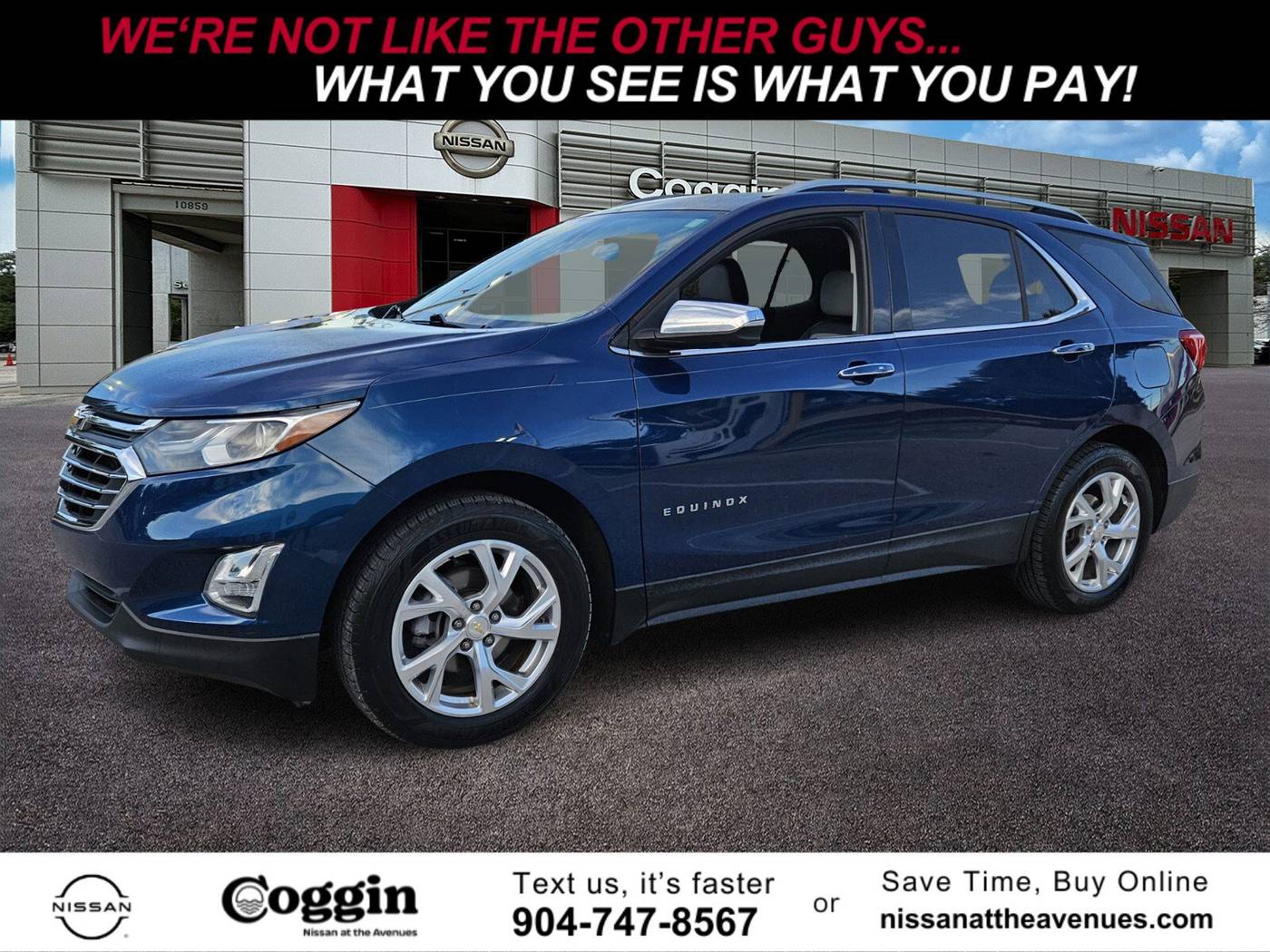 2019 Chevrolet Equinox Premier — SUV — 65,952 mi — Jacksonville, FL