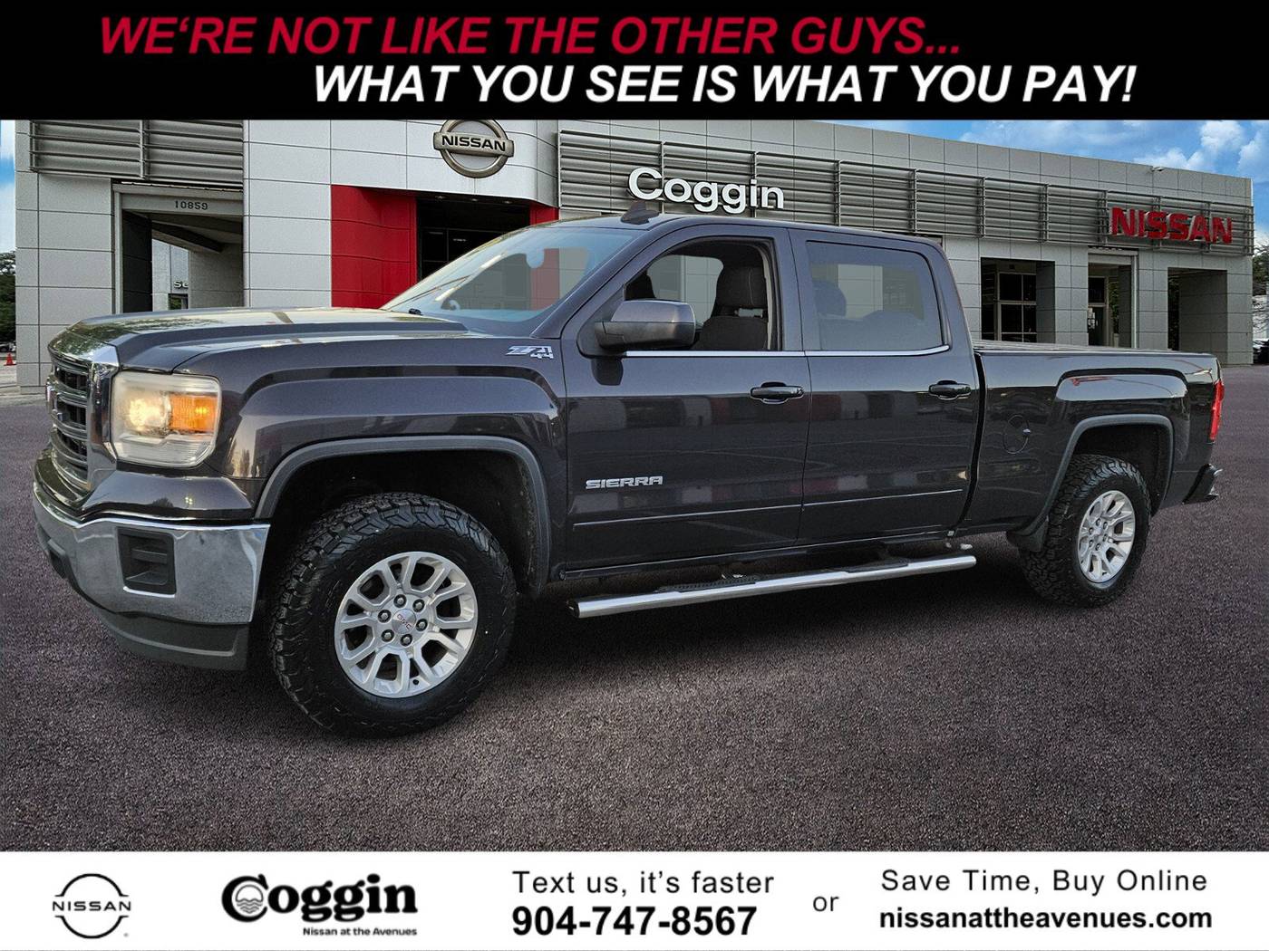 2015 GMC Sierra 1500 SLE — Pickup Truck — 142,063 mi — Jacksonville, FL