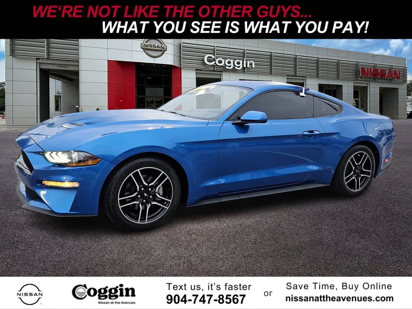 2021 Ford Mustang EcoBoost — Coupe — 45,386 mi — Jacksonville, FL