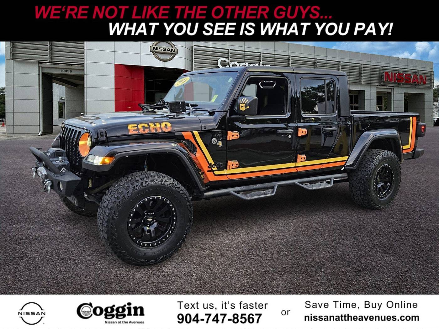 2021 Jeep Gladiator Willys — Pickup Truck — 76,960 mi — Jacksonville, FL