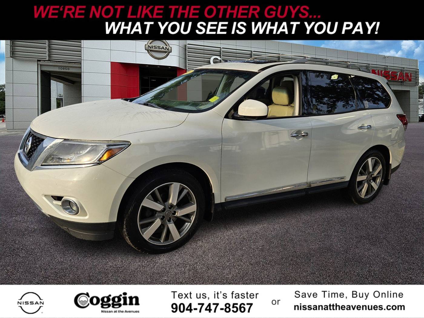 2015 Nissan Pathfinder Platinum — SUV — 123,456 mi — Jacksonville, FL