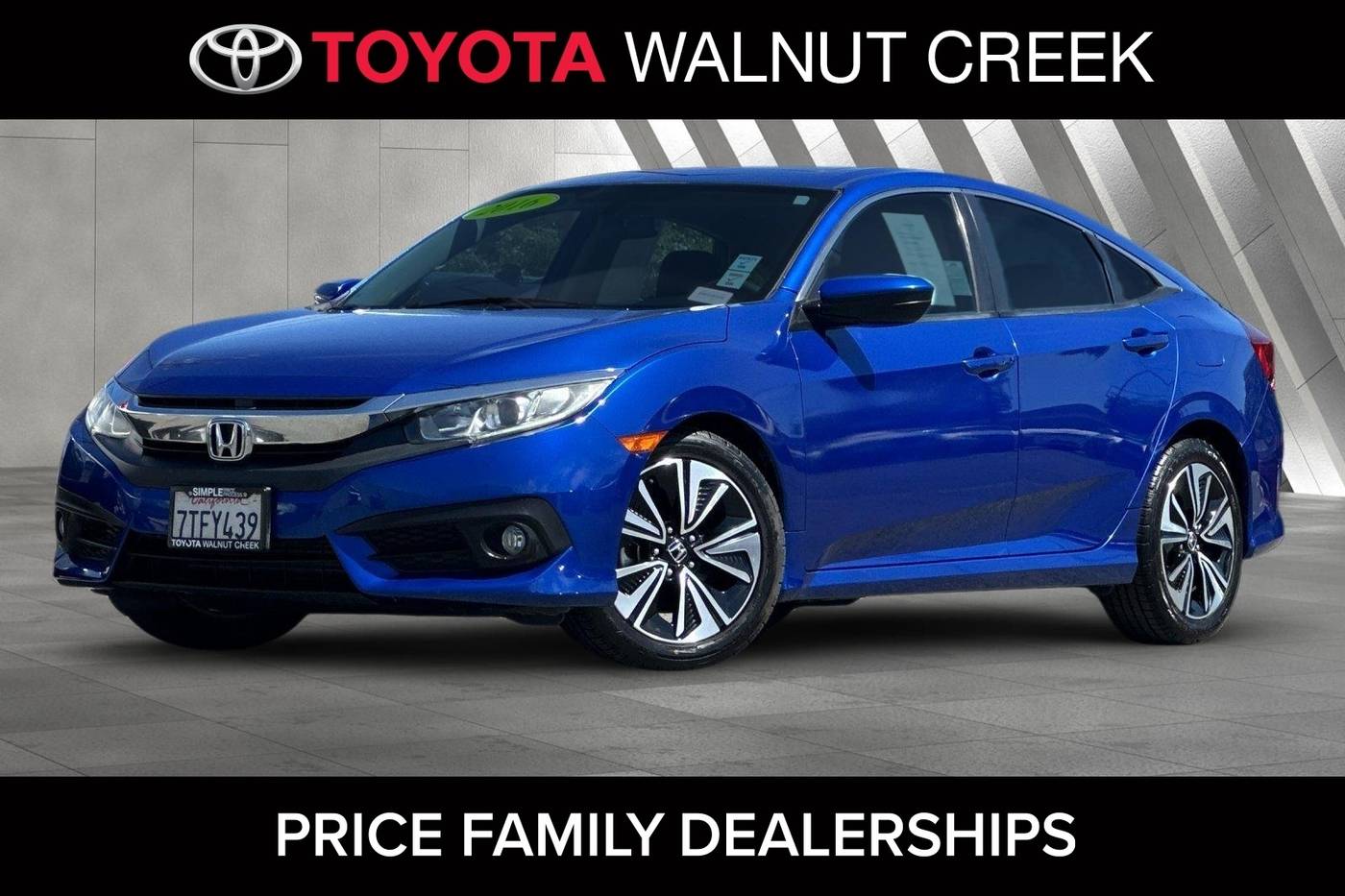 2016 Honda Civic EX-T — Sedan — 173,845 mi — Walnut Creek, CA