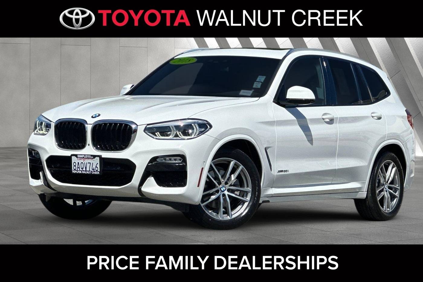 2018 BMW X3 30i — SUV — 52,255 mi — Walnut Creek, CA