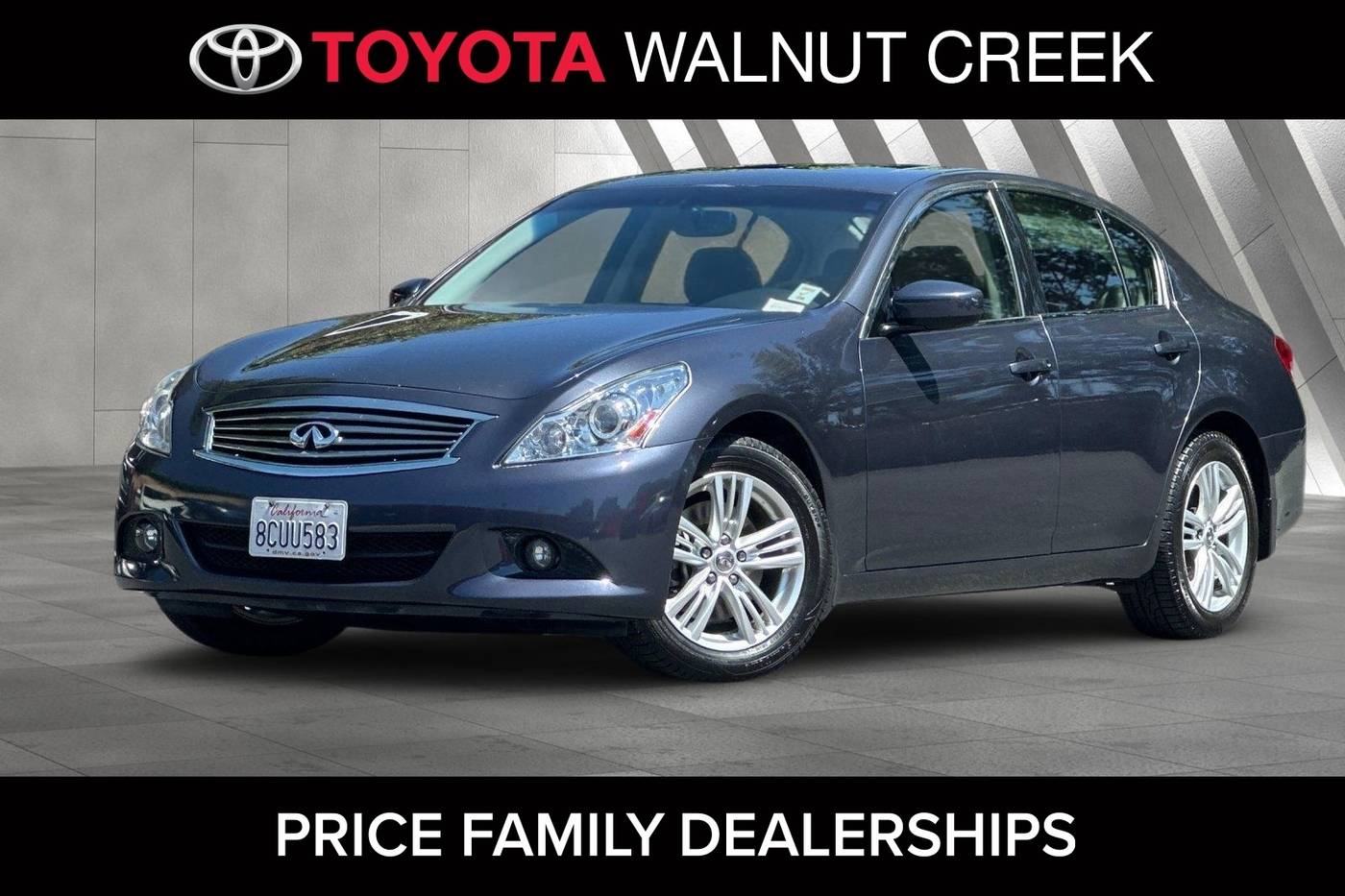 2013 INFINITI G G37x — Sedan — 80,627 mi — Walnut Creek, CA